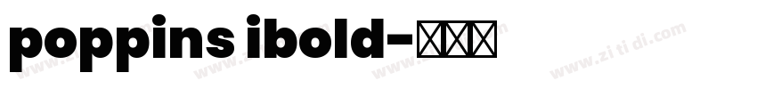 poppins ibold字体转换